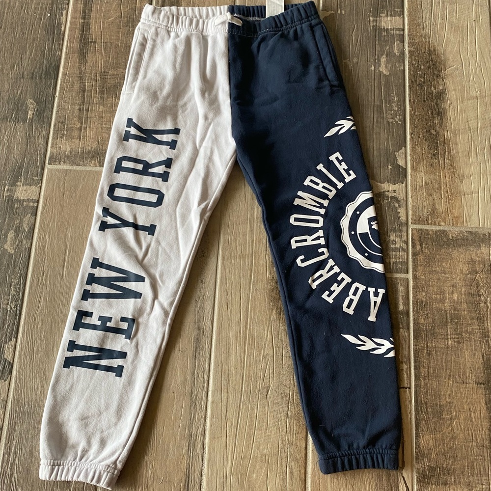 Girls Abercrombie Kids color-block joggers | Size 9-10 | Good condition